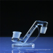 Adaptateur déroulant en verre Pipe d&#39;eau en verre pour usage de tabac (ES-GB-007)